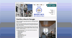 Desktop Screenshot of en.hotelrexviareggio.it